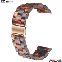 Pulsera para reloj Polar Marrón 22 mm Resina - Montaje Fácil