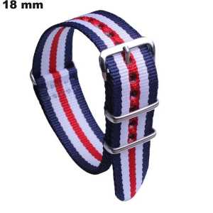 Armband 18 mm voor horloge Multicolore Stof | Gratis verzending vanaf 20€
