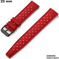 Armband 22 mm Rot Kautschuk Samsung Uhr ● Kostenloser Versand