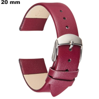 Armband Violettes Echtes Leder 20 mm Uhr - Versand in 24h