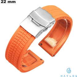 Bracciale per orologio Arancione 22mm Haylou Silicone