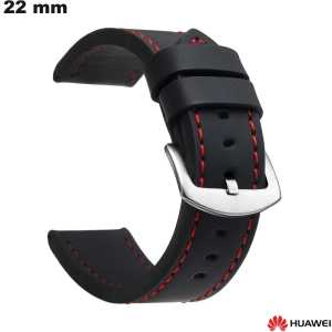 Bracelet Huawei Cuir Synthétique 22 mm Noir # Expédition 24h