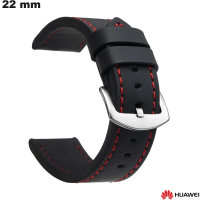 Bracelete Huawei Couro Sintético 22 mm Preto # Expedição 24h