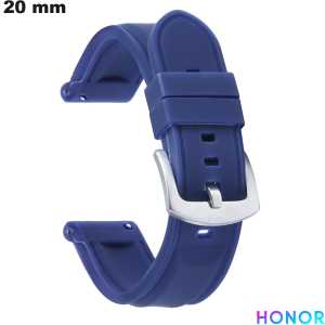 Blue Silicone Bracelet 20 mm for Honor Smartwatch of Quality