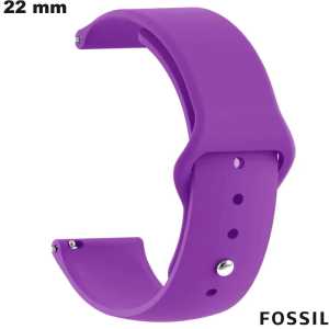 Pulseira Fossil 22 mm de relógio Silicone Roxo - Frete Grátis a partir de 20€