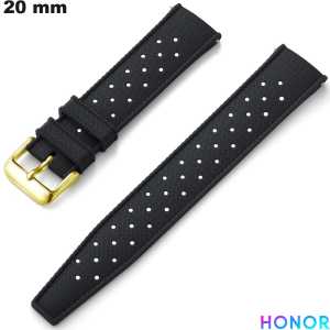 Pulsera 20 mm de reloj Honor Polivalente Negra de Silicona barata