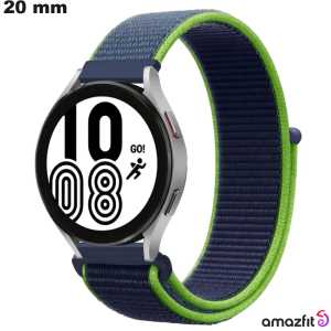 Acheter Bracelet Nylon 20 mm Bleu Amazfit montre (Bip U, Pop)