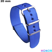 Pulseira de Nylon para relógio Azul Honor 20 mm / Entrega Rápida