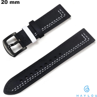 Verkoop Zwarte Echte Leren Armband Haylou Slimme Horloge