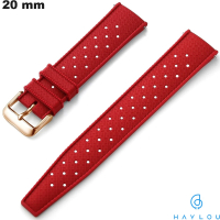 Koop Haylou 20mm Lichte Rode Silicone Smartwatch Armband
