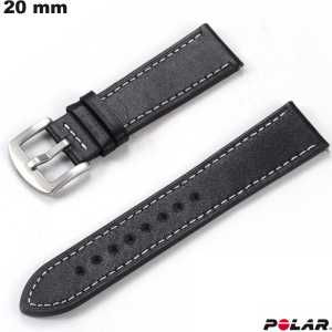 Slimme horloge band 20 mm Echt leer Polar goedkoop