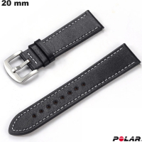 Slimme horloge band 20 mm Echt leer Polar goedkoop