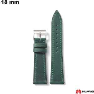Vente Bracelet 18mm de montre Huawei Cuir véritable Vert