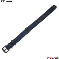 Pulseira de Nylon 22mm azul Polar para relógio inteligente de qualidade