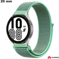 Huawei smartwatch band nylon groen 20 mm van hoge kwaliteit