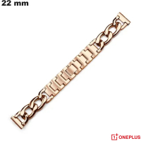 Venda de Pulseira de Metal para smartwatch OnePlus Dourado Rosa Corrente