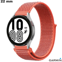 Verkauf 22mm Nylonarmband Rot Garmin Smartwatch