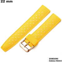 Pulsera Samsung de 22 mm reloj inteligente Amarillo Silicona de calidad