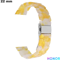 Pulsera de Resina Honor de 22 mm para reloj Amarillo ● Envío Gratis