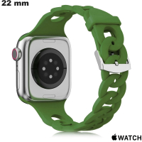 Goedkope 22 mm groene metalen Apple Watch armband