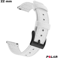 Bracciale 22mm Bianco Polar Tessile per smartwatch \ Miglior Prezzo