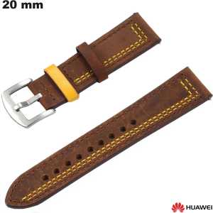 Comprar Pulseira 20 mm Marrom Couro verdadeiro Huawei smartwatch