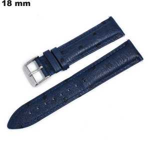 Verkauf Elegantes Blaues Lederarmband für 18 mm Uhr