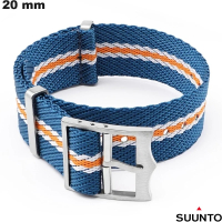 Vente Bracelet de montre intelligente 20 mm Nylon Suunto Bleu