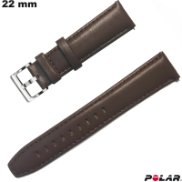 22 mm Bracelet for Genuine Brown Polar Leather Watch Quality