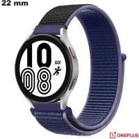 Bracelet Bleu 22mm montre connectée OnePlus Tissu pas cher