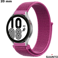 Vente Pulsera de smartwatch 20mm Nylon Suunto Rosa Velcro