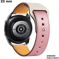Armband 22 mm für Samsung Rose Uhr Leder # Versand 24h