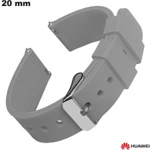 Armband Silikon Huawei Smartwatch Grau 20 mm von hoher Qualität