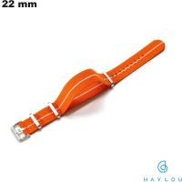 Armband 22mm Haylou Uhr Orange Stoff / Kostenloser Versand ab 20€