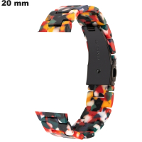 Armband horloge 20mm Meerkleurige Hars # Beste Prijs