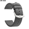 Acheter Armbanduhr Grau Kunstleder 24 mm Raffiniertes Armband kaufen