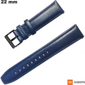 Sale Blue Smartwatch Strap Genuine Leather 22mm Xiaomi