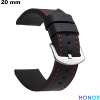 Pulseira Preta Honor de relógio 20 mm Couro sintético # Frete a 3,99€