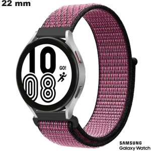 Bracelet Nylon Rose Samsung de smartwatch 22mm / Port Gratuit dès 20€