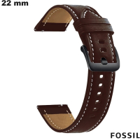 Bracciale per orologio in vera pelle marrone Fossil 22mm economico