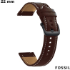 Acheter Genuine Brown Leather Watch Strap Fossil 22mm Cheap
