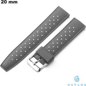 Acheter Bracelet montre intelligente Caoutchouc Haylou Gris 20 mm