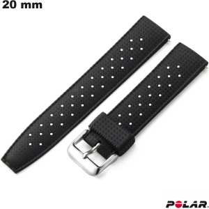 Bracelete Preto Polar de Caoutchouc 20mm relógio inteligente barato