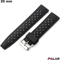 Bracelete Preto Polar de Caoutchouc 20mm relógio inteligente barato