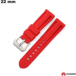 Verkoop Rood Smartwatch Armband Caoutchouc Huawei 22 mm