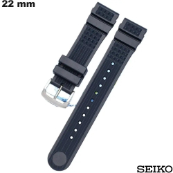 Armband Rubber Blauw voor horloge 22 mm Seiko