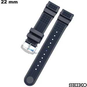 Bracelet Caoutchouc Bleu de montre 22 mm Seiko - Livraison Rapide