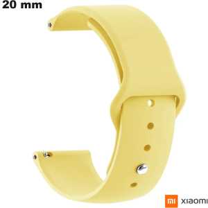 Bracciale per orologio giallo Xiaomi in silicone 20mm economico