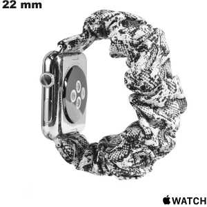 Armband horloge 22mm Textiel Zwart Apple Watch - Snelle Levering