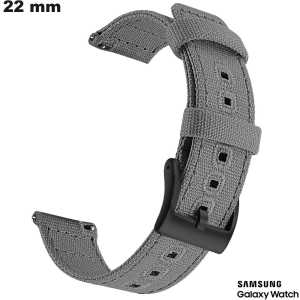 Bracciale per orologio intelligente Samsung Tessuto 22 mm Grigio di qualità